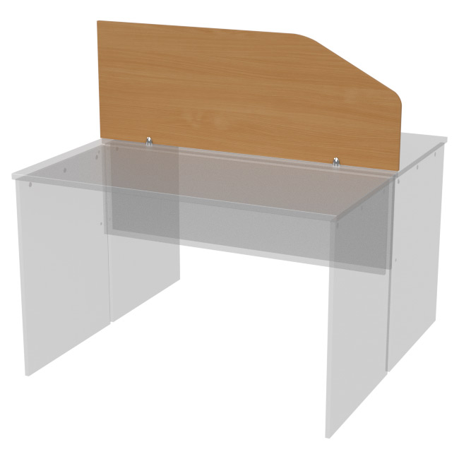 Перегородка для столов Э-20 цвет Бук Бавария 120/25-45 см