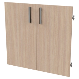 Двери низкие ДВ-42+С-17МВ Дуб молочный 68,6/1,6/65,8