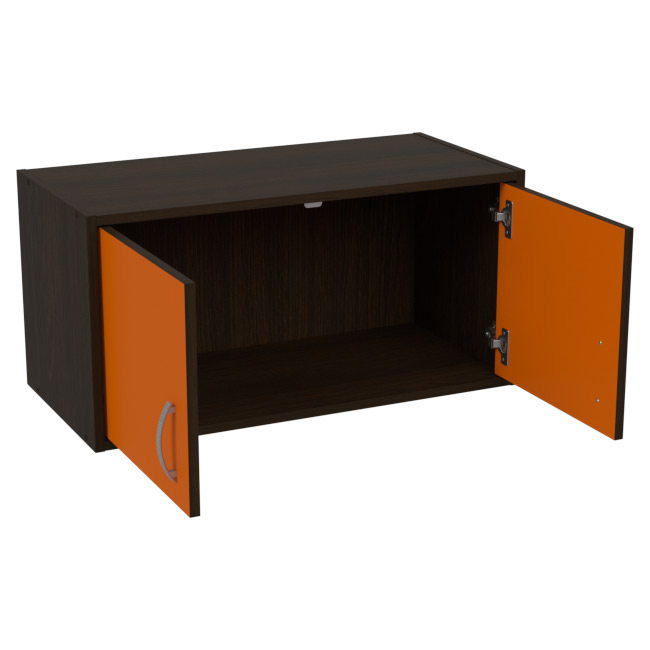 Антресоль АН-01 цвет Венге+Оранж 77/37/38 см