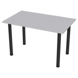 Стол на металлокаркасе СХ-9 цвет Серый опора черная 120/73/74 см