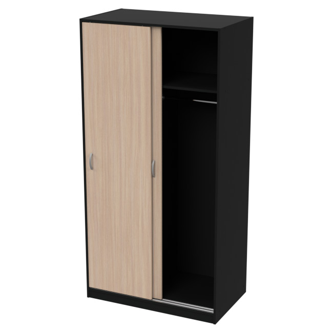 Шкаф-купе комбинированный ШК-1 цвет Венге+Дуб Молочный 100/58/200 см