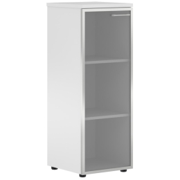 Шкаф колонка со стеклянной дверью XTEN XMC 42.7(R) Белый 42/43/119