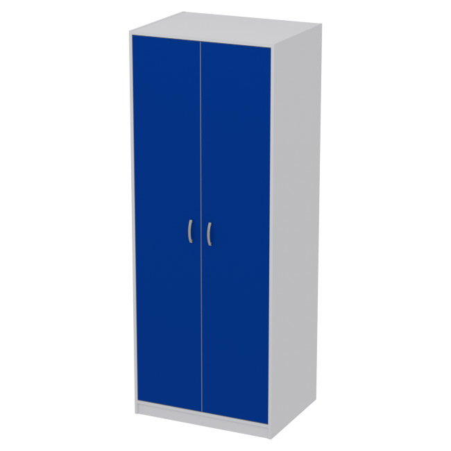 Шкаф для одежды ШО-6 цвет Серый+Синий 77/58/200 см