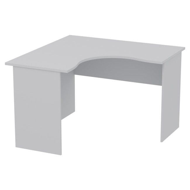 Офисный стол угловой СТУ-11 цвет серый 120/120/76 см