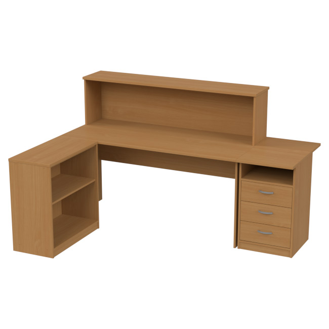 Комплект офисной мебели КП-12 цвет Бук бавария