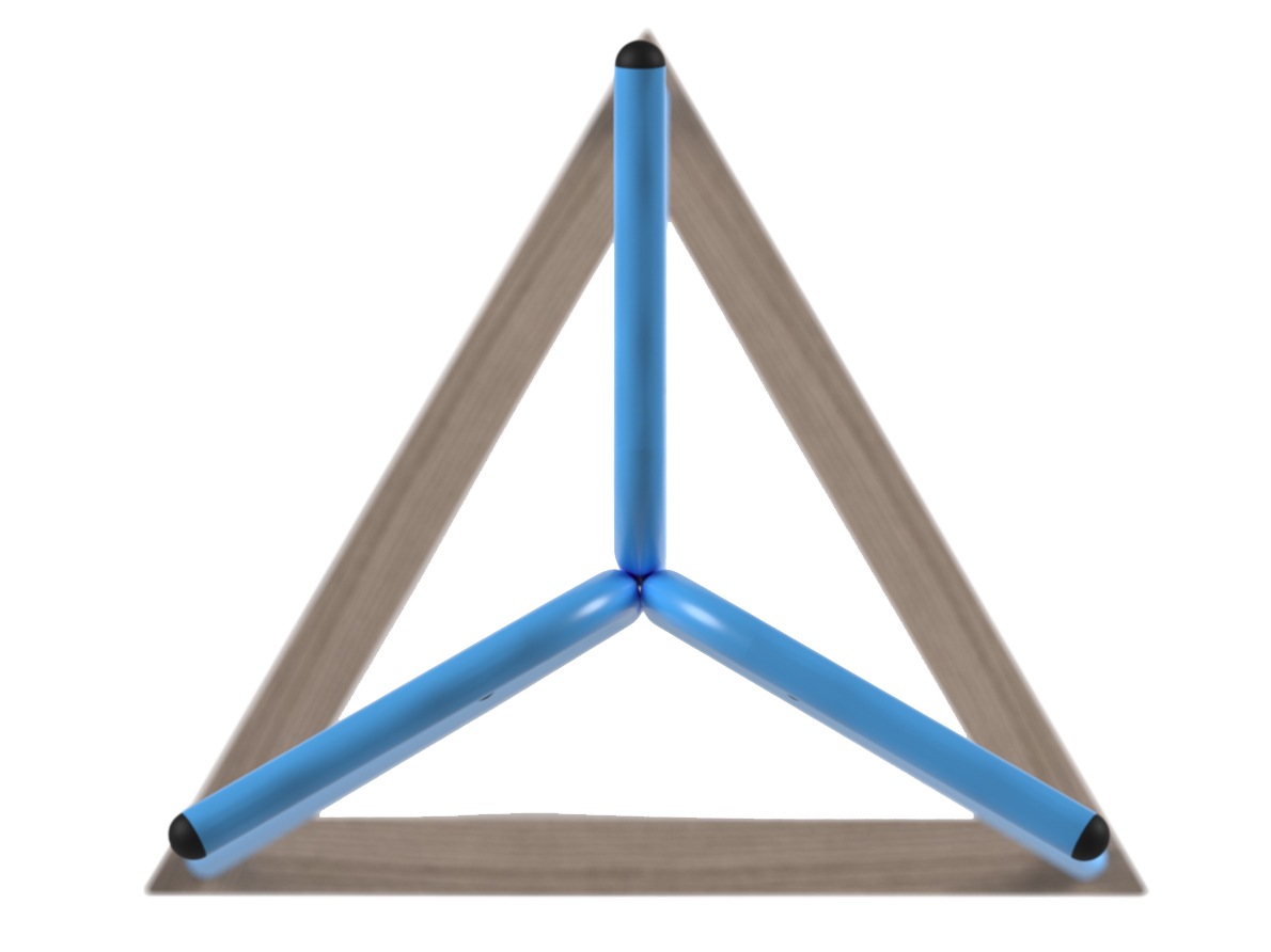 Вешалка напольная Галилео 213 голубой/шимо