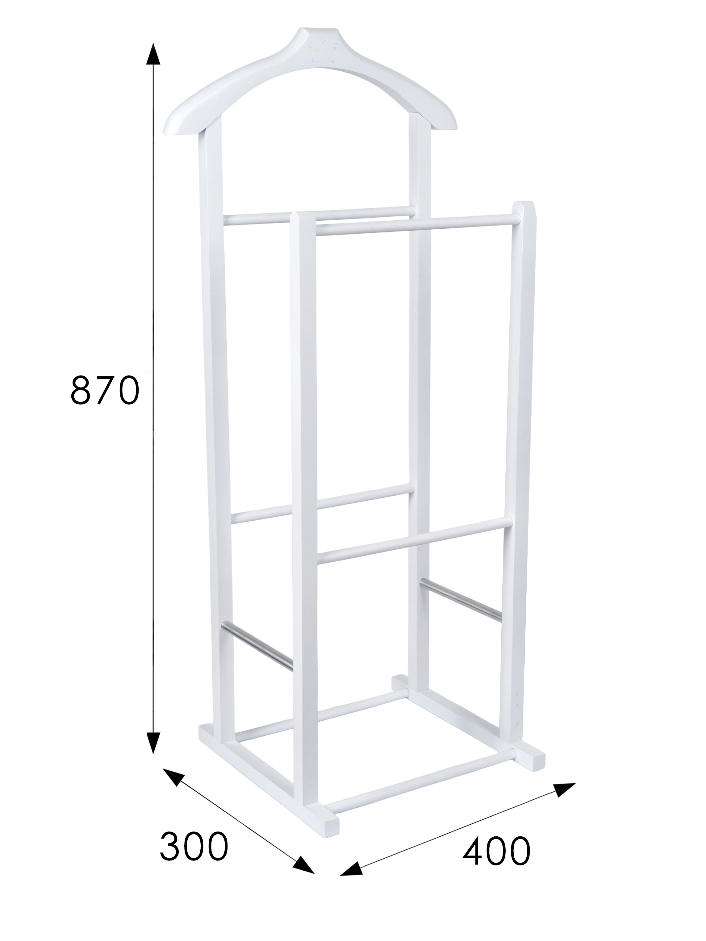 Вешалка костюмная детская В 28Н белый