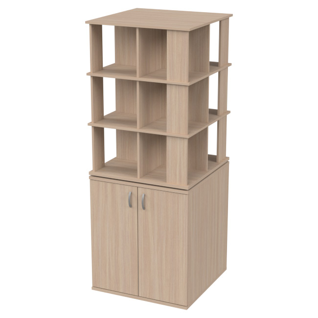 Офисный шкаф ШУВ-3 цвет Дуб Молочный 77/77/200 см купить в Москве Офисный шкаф ШУВ-3 цвет Дуб Молочный 77/77/200 см