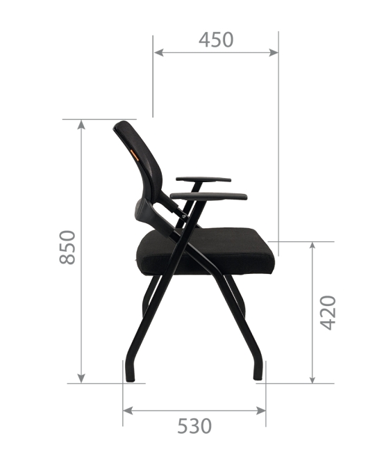 Кресло для посетителя CHAIRMAN NEXX черный