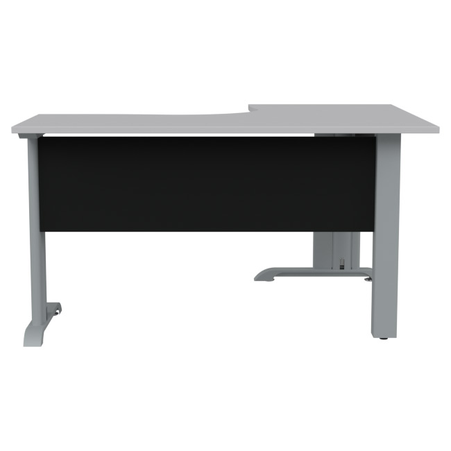 Угловой стол СТУ-36П-М цвет Серый+Черный 140/120/74 см