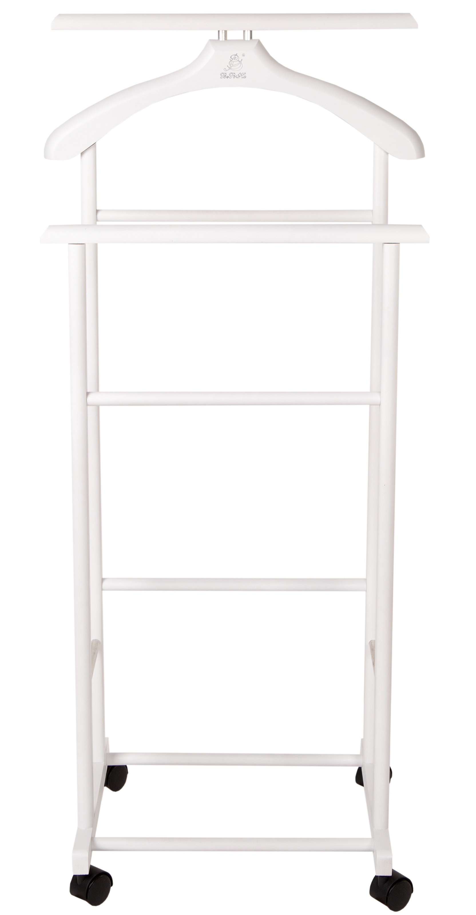 Вешалка костюмная на колесах В 22Н белый