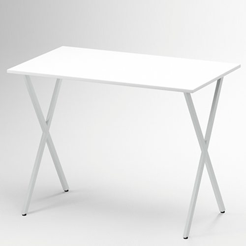 Стол на металлокаркасе СМБ-9 цвет белый 120/73/96,7 см