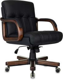 Кресло руководителя Бюрократ T-9932WALNUT-LOW/B