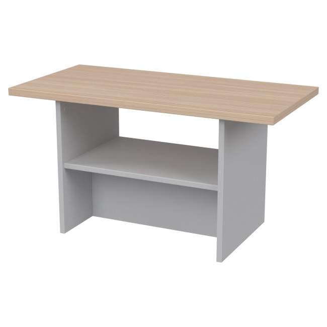 Журнальный стол СТК-17 цвет Серый+Дуб Молочный 80/40/43 см