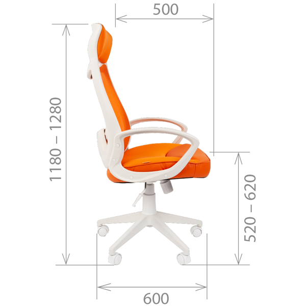 Офисное кресло премиум CHAIRMAN 840 White TW-04