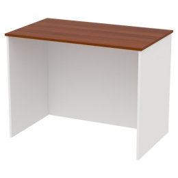 Офисный стол СТЦ-1 цвет Белый+Орех 100/60/75,4 см