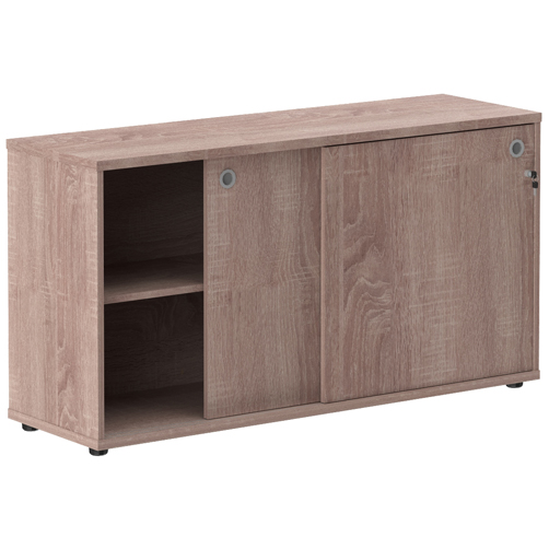 Шкаф со слайд дверьми XTEN XLC 1443 Дуб Сонома 140/43/75 см