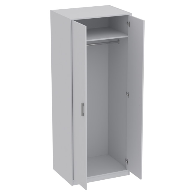 Офисный шкаф для одежды ШО-6+С-17М цвет Серый 77/58/200 см