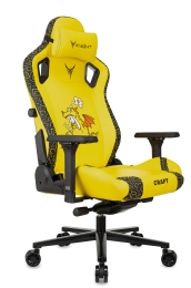 Кресло игровое Knight Craft Dragon желтый