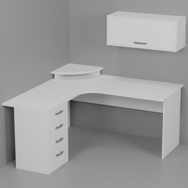 Комплект офисной мебели КП-17 цвет Белый
