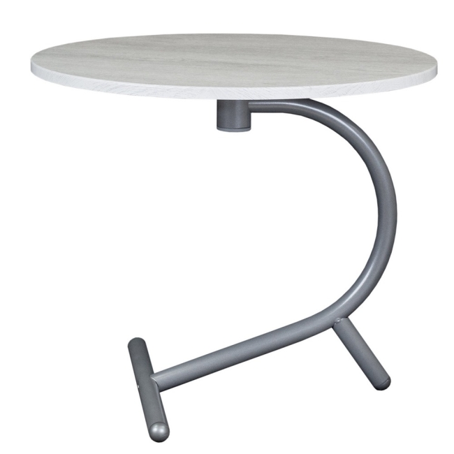 Стол журнальный Дуэт 14 дуб дымчатый/металлик