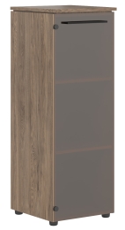 Шкаф колонка со стеклянной дверью MMC 42.2 Антрацит/Кария Пальмира