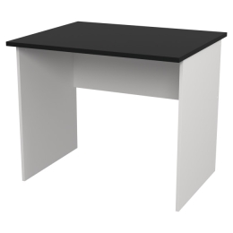 Офисный стол СТ-8 цвет Белый + Черный 90/73/76 см