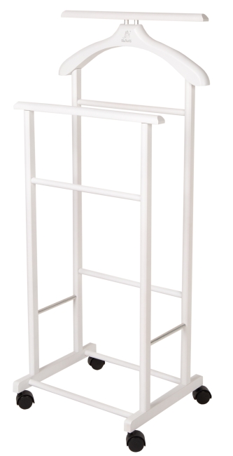 Вешалка костюмная на колесах В 22Н белый