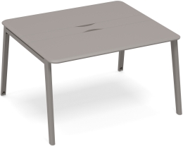 Стол для переговоров с кабель-каналом Мокко премиум METAL ТМ М1 154 МП/МП 140/124/75,6