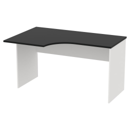 Стол для офиса СТ-П цвет Белый + Черный 140/90/76 см