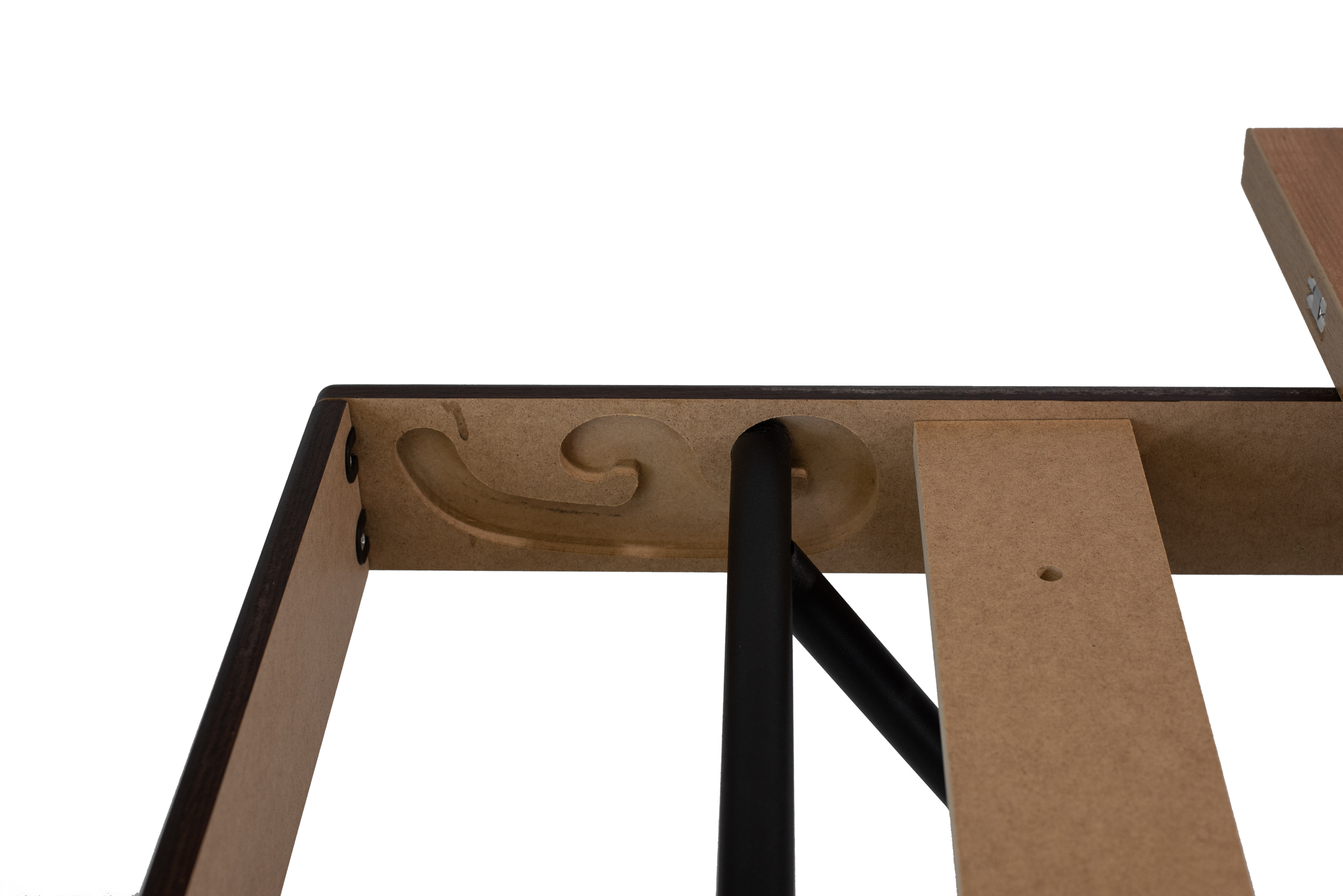 Стол-трансформер Лерон дуб крафт золотой/черный