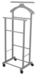 Вешалка костюмная на колесах В 22Н серый