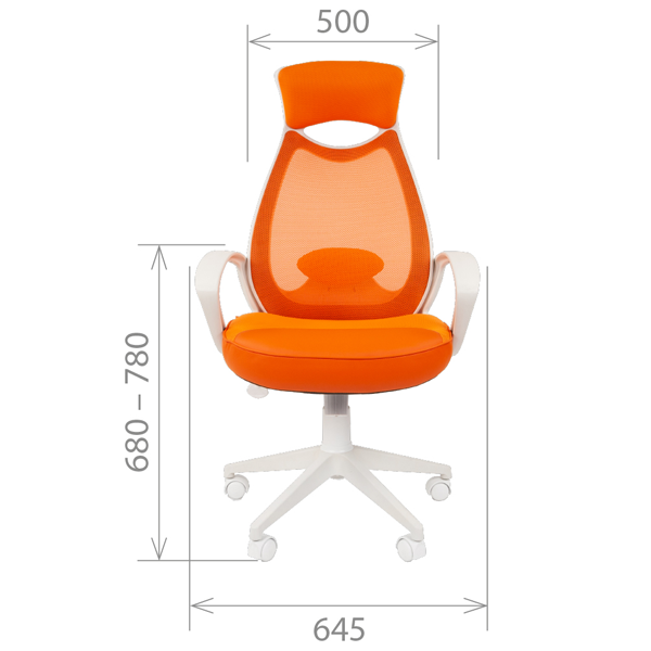 Офисное кресло премиум CHAIRMAN 840 White TW-69