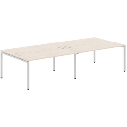 Стол офисный 4-х местный XTEN-S XWST 3214 Алюминий Бук Тиара