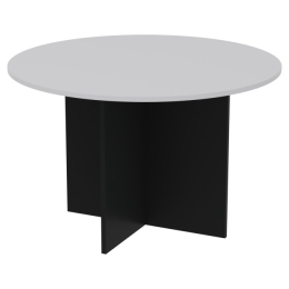 Стол для переговоров круглый СТК-13 цвет Черный + Серый 120/120/76 см