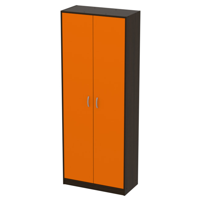 Офисный шкаф ША-2 цвет Венге+Оранж77/37/200 см
