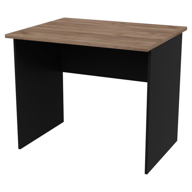 Офисный стол СТ-8 цвет Черный-Дуб Крафт 90/73/76 см