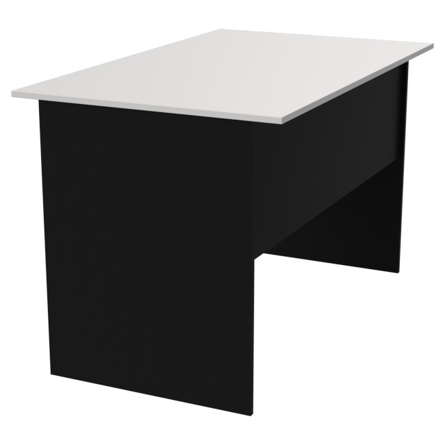 Стол для офиса СТ-4 Черный + Белый 120/73/75,6