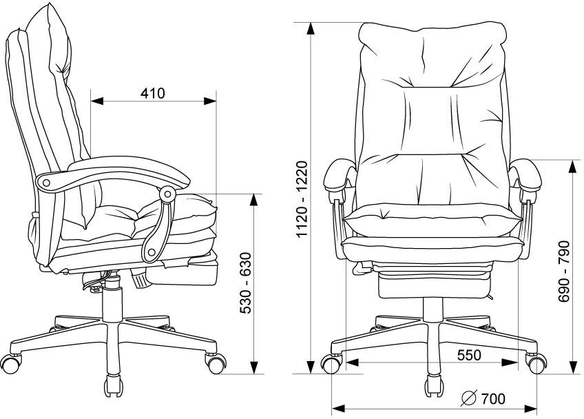 Кресло руководителя Бюрократ CH-820MSG-F/402BEIGE