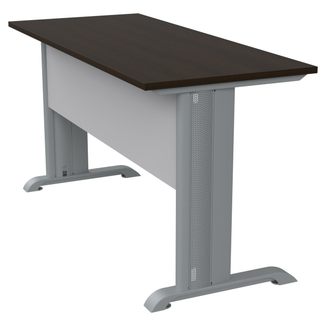 Стол на металлокаркасе СМ-42 цвет Венге+Серый