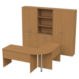 Комплект офисной мебели КП-11 цвет Бук Бавария