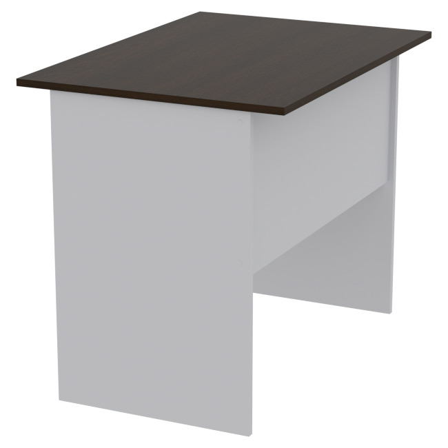 Офисный стол СТ-7 цвет Серый+Венге 85/60/70