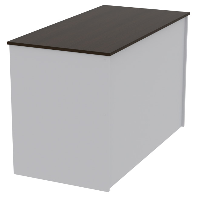 Офисный стол СТЦ-3 цвет Серый+Венге 120/60/75,4 см