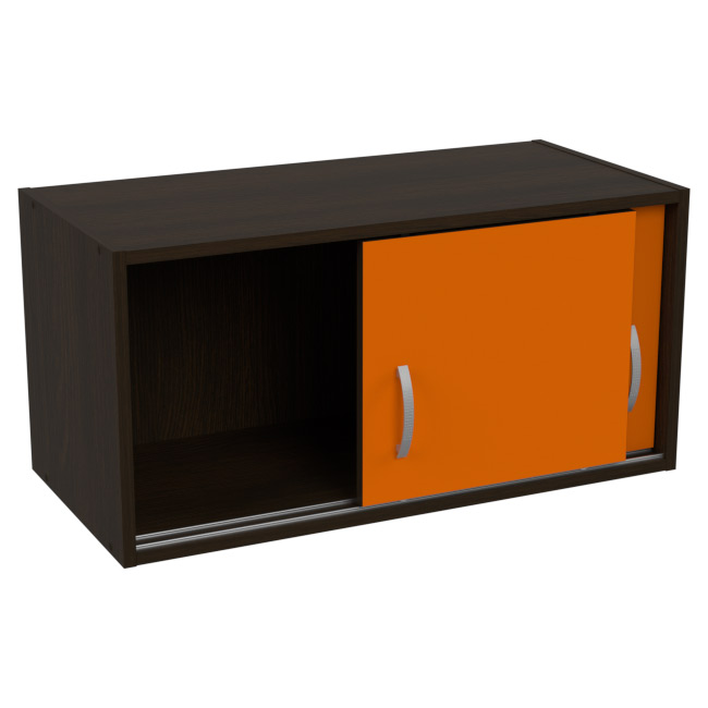 Антресоль АН-02 цвет Венге+Оранж 77/37/38 см