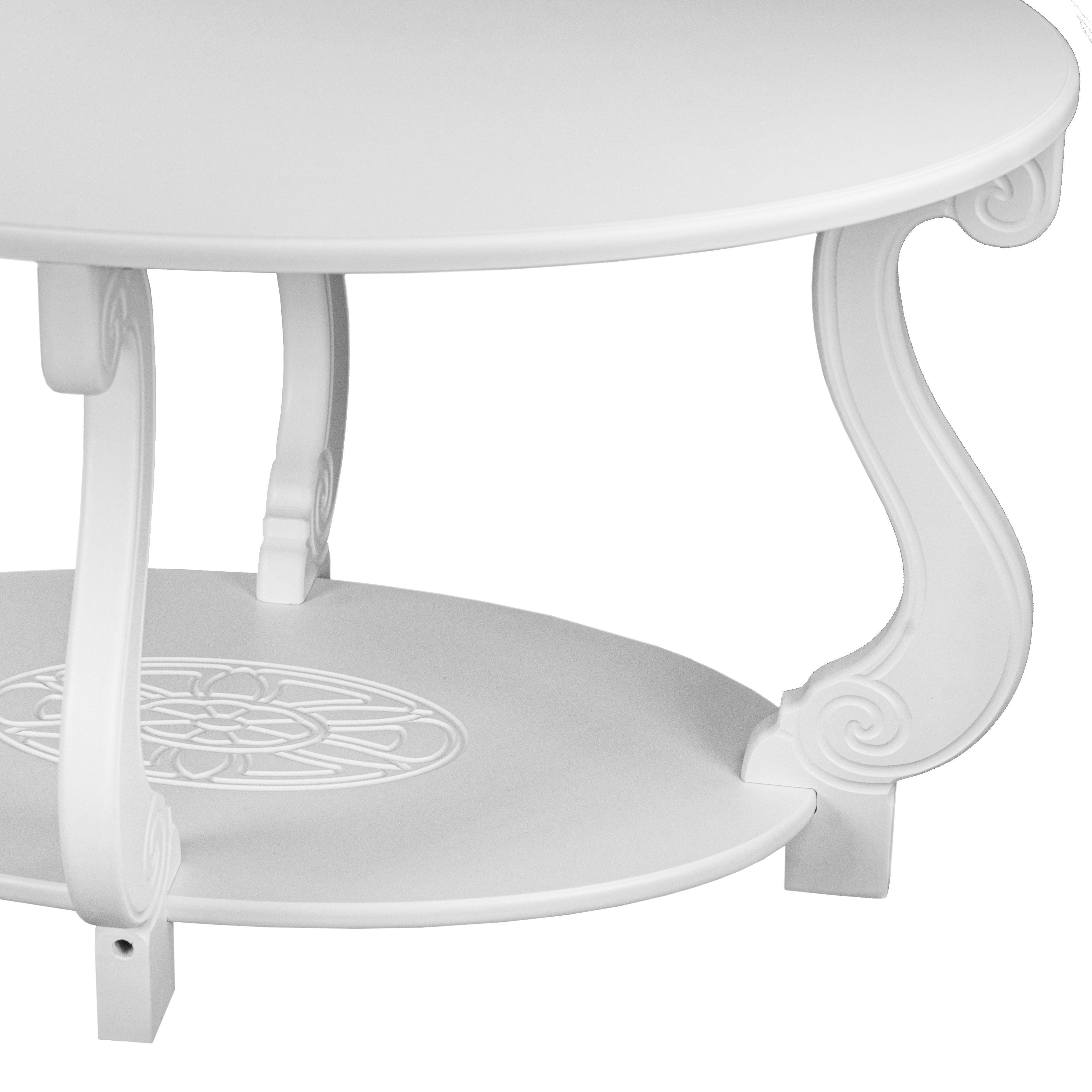 Стол журнальный Овация (М) ЛАЙТ белый