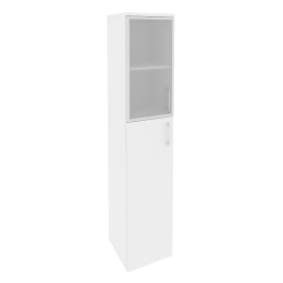 Шкаф высокий узкий левый O.SU-1.7 R L Белый бриллиант 40/42/197