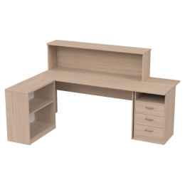 Комплект офисной мебели КП-12 цвет Дуб молочный