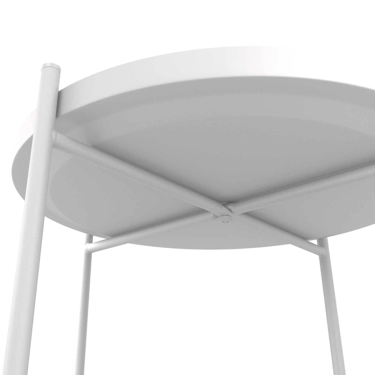 Стол журнальный Берген рогожка 82/82/белый муар