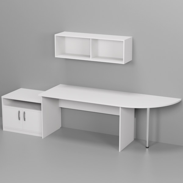 Комплект офисной мебели КП-15 цвет Белый