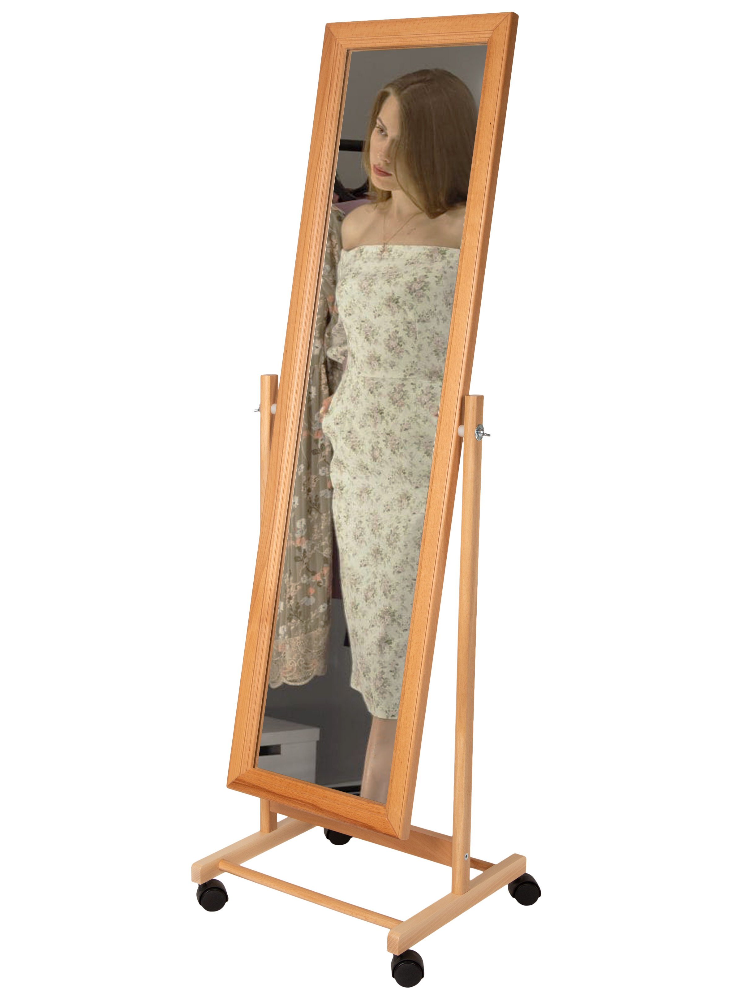 Зеркало напольное В 27Н светло-коричневый